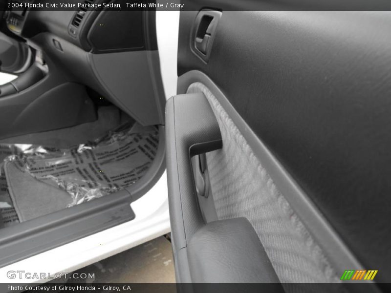 Taffeta White / Gray 2004 Honda Civic Value Package Sedan
