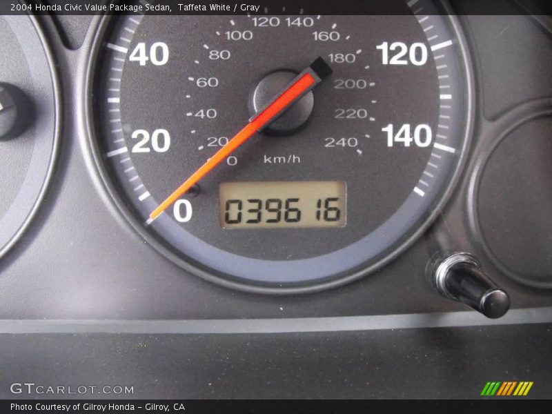 Taffeta White / Gray 2004 Honda Civic Value Package Sedan