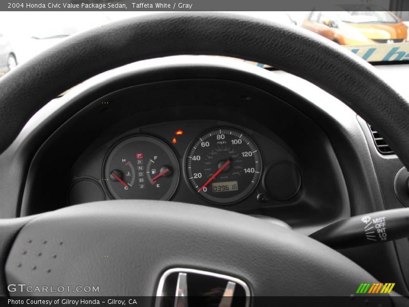 Taffeta White / Gray 2004 Honda Civic Value Package Sedan