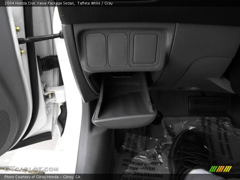 Taffeta White / Gray 2004 Honda Civic Value Package Sedan