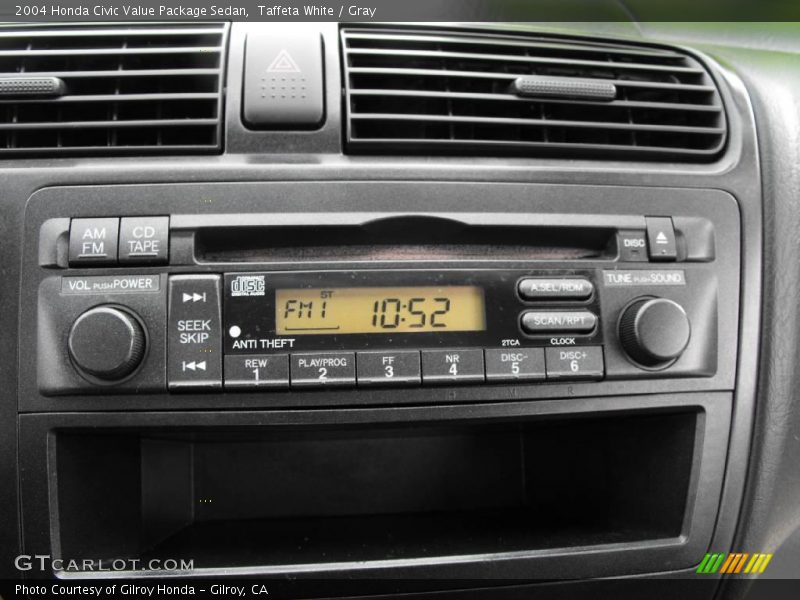 Taffeta White / Gray 2004 Honda Civic Value Package Sedan