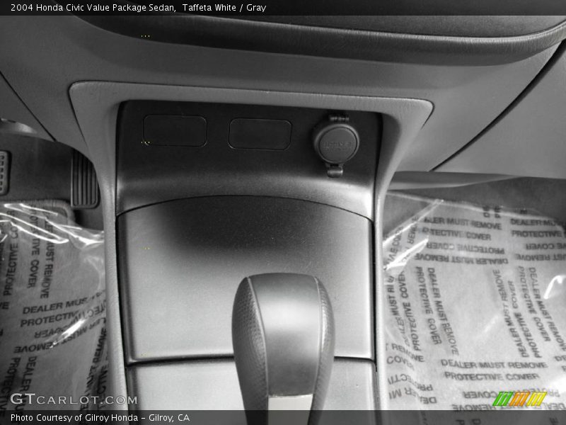 Taffeta White / Gray 2004 Honda Civic Value Package Sedan