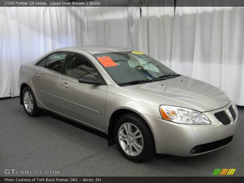 Liquid Silver Metallic / Ebony 2006 Pontiac G6 Sedan