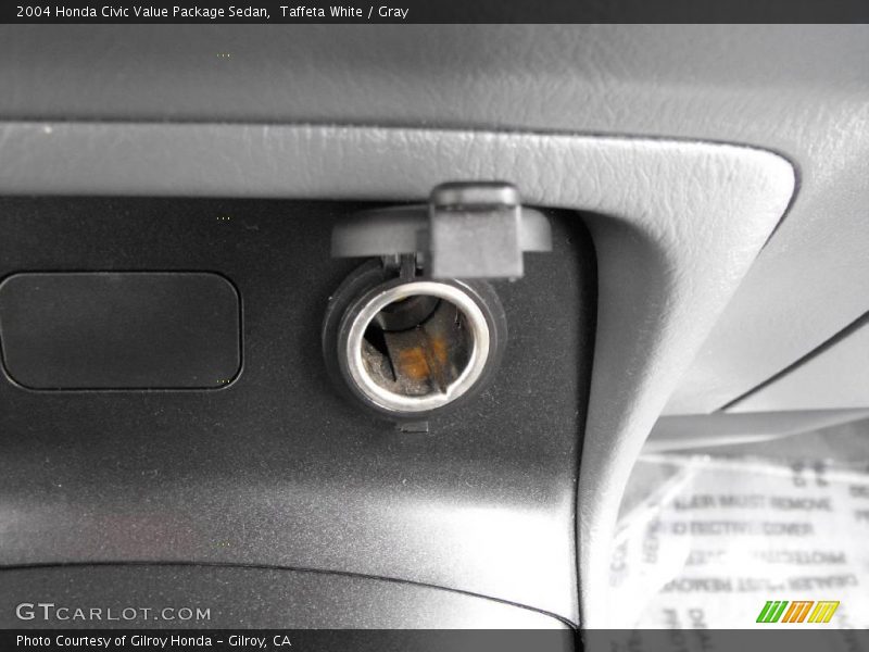Taffeta White / Gray 2004 Honda Civic Value Package Sedan