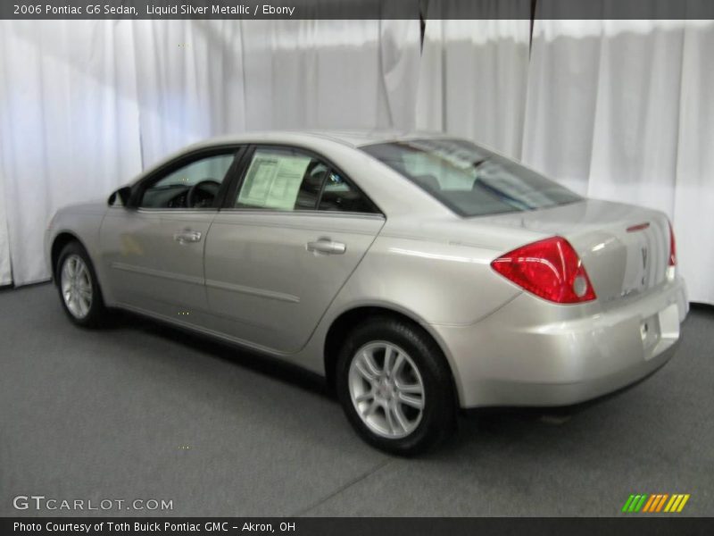 Liquid Silver Metallic / Ebony 2006 Pontiac G6 Sedan