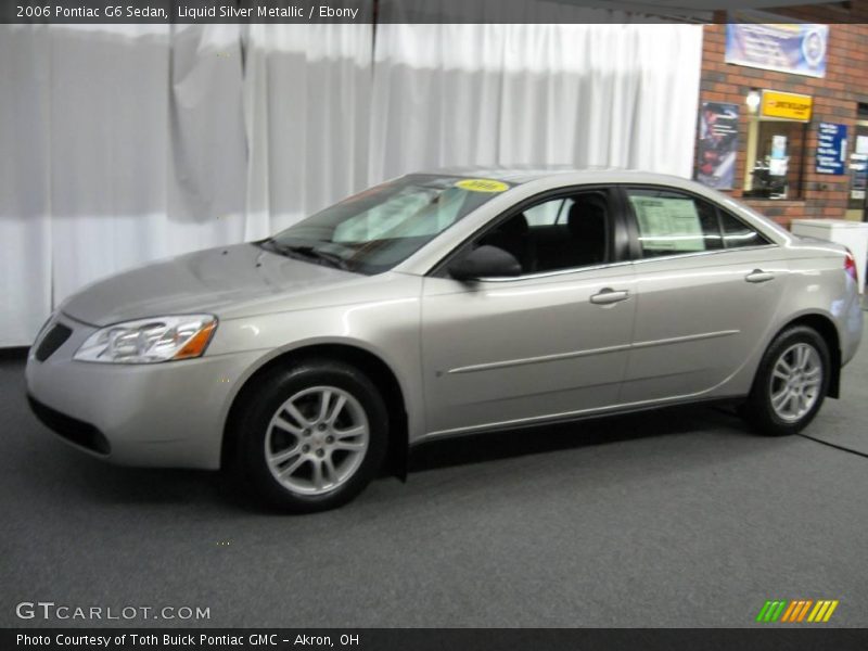 Liquid Silver Metallic / Ebony 2006 Pontiac G6 Sedan