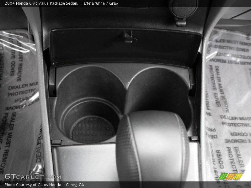 Taffeta White / Gray 2004 Honda Civic Value Package Sedan
