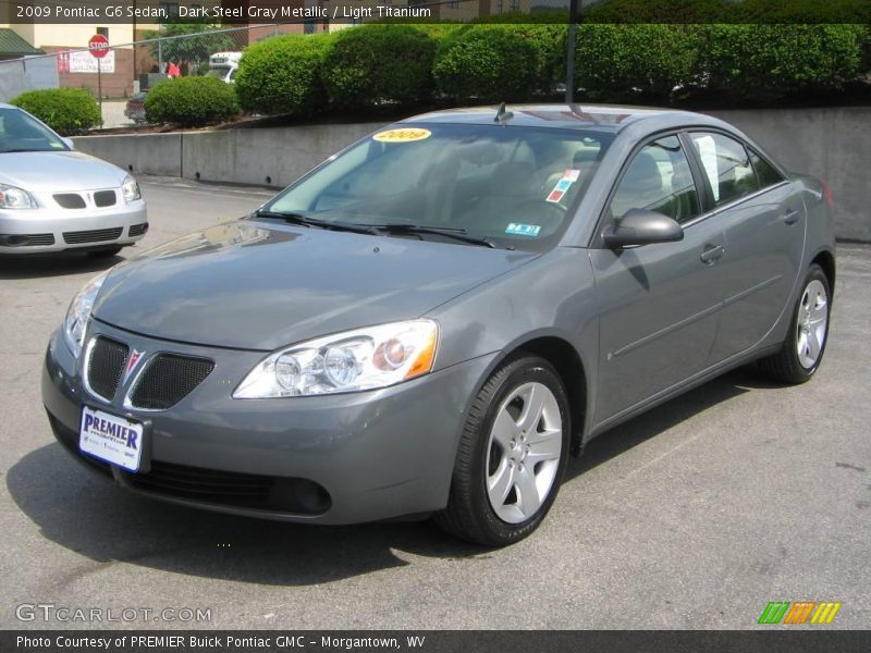 Dark Steel Gray Metallic / Light Titanium 2009 Pontiac G6 Sedan