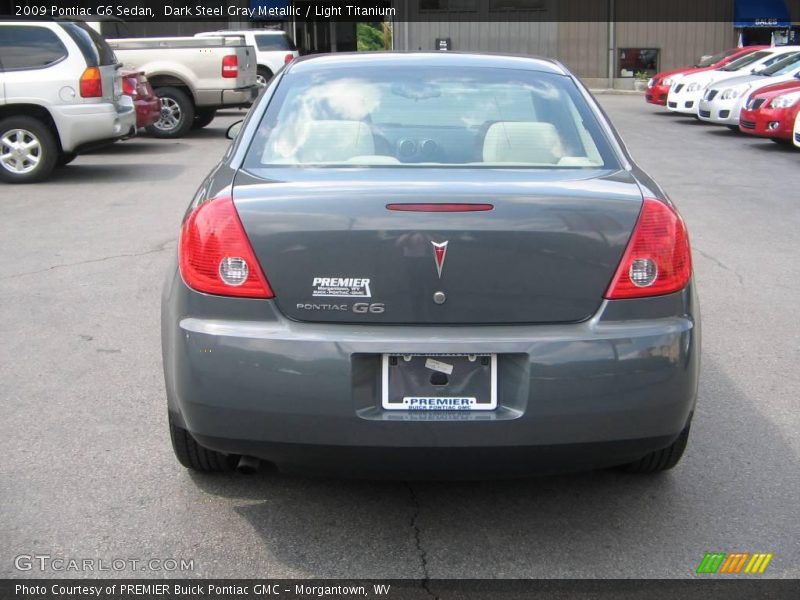 Dark Steel Gray Metallic / Light Titanium 2009 Pontiac G6 Sedan