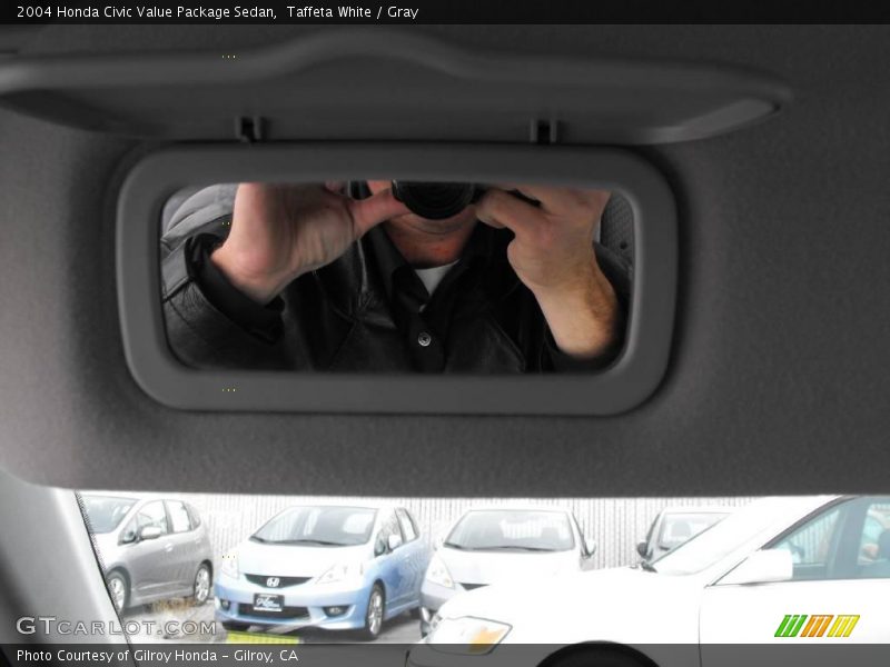 Taffeta White / Gray 2004 Honda Civic Value Package Sedan