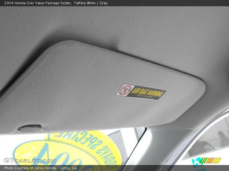 Taffeta White / Gray 2004 Honda Civic Value Package Sedan