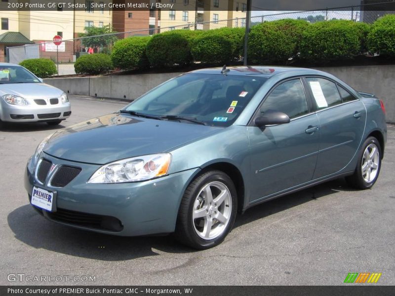 Silver Green Metallic / Ebony 2009 Pontiac G6 GT Sedan