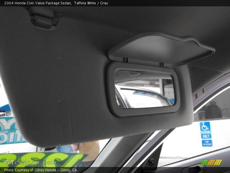 Taffeta White / Gray 2004 Honda Civic Value Package Sedan