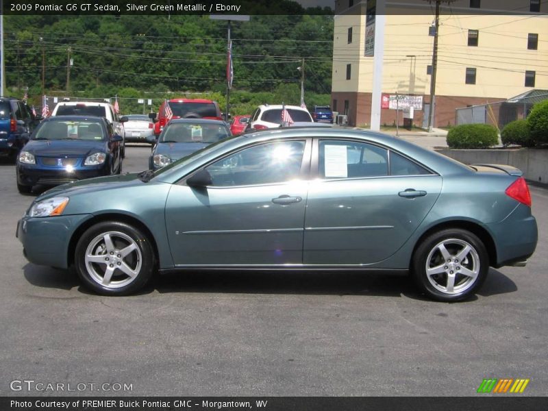 Silver Green Metallic / Ebony 2009 Pontiac G6 GT Sedan