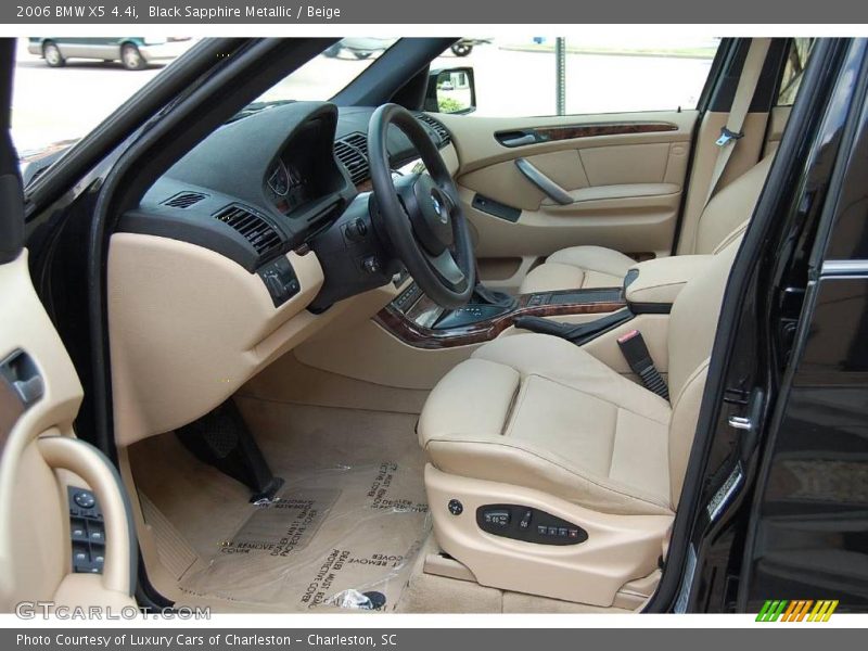 Black Sapphire Metallic / Beige 2006 BMW X5 4.4i