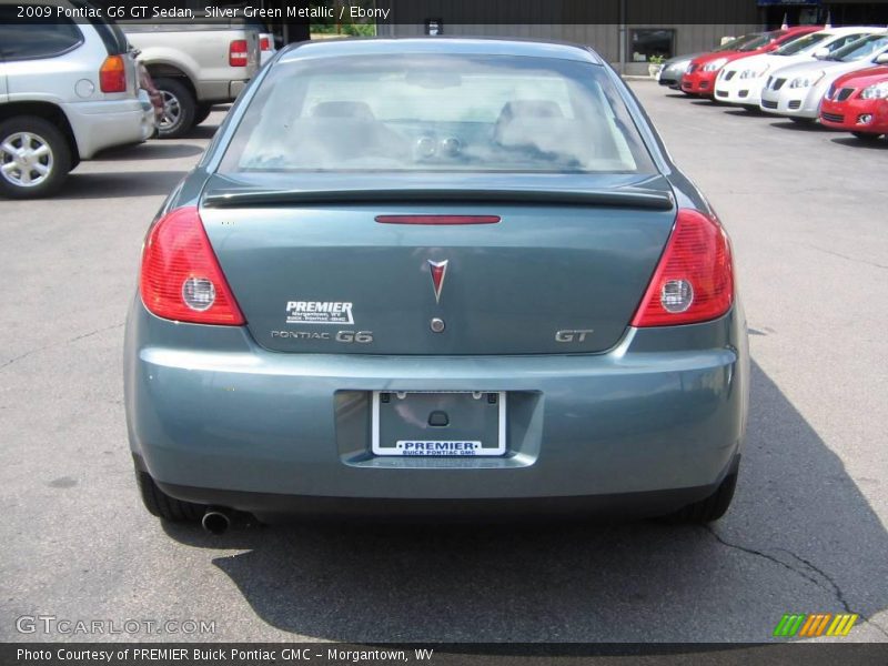 Silver Green Metallic / Ebony 2009 Pontiac G6 GT Sedan