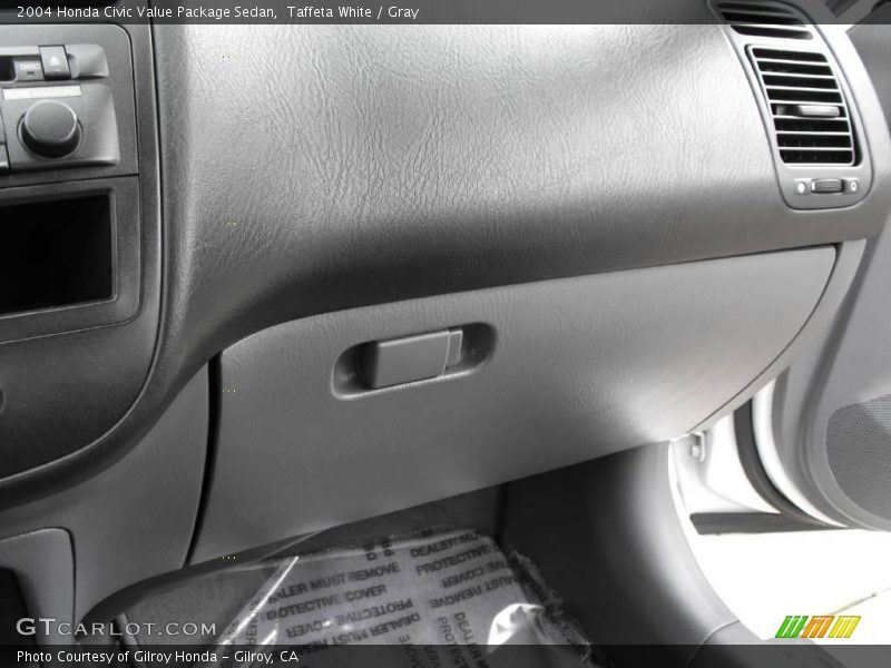 Taffeta White / Gray 2004 Honda Civic Value Package Sedan