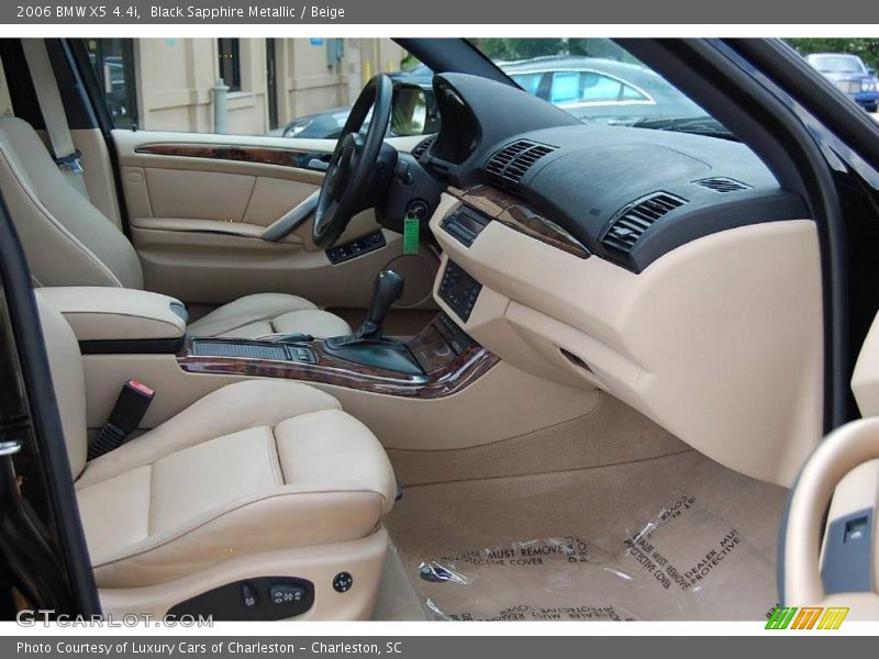 Black Sapphire Metallic / Beige 2006 BMW X5 4.4i