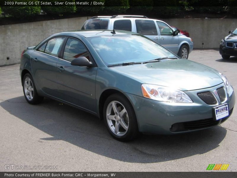 Silver Green Metallic / Ebony 2009 Pontiac G6 GT Sedan