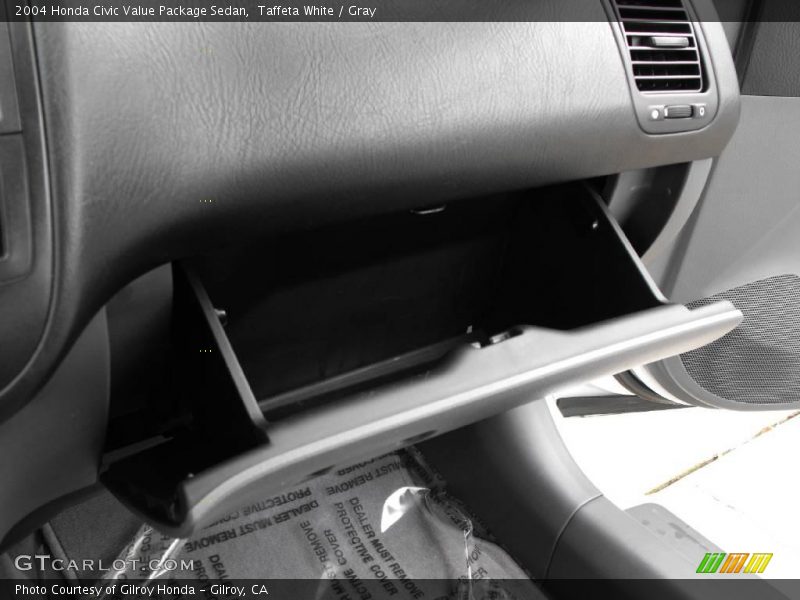 Taffeta White / Gray 2004 Honda Civic Value Package Sedan