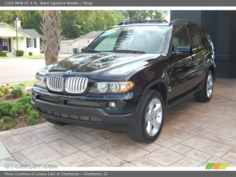 Black Sapphire Metallic / Beige 2006 BMW X5 4.4i