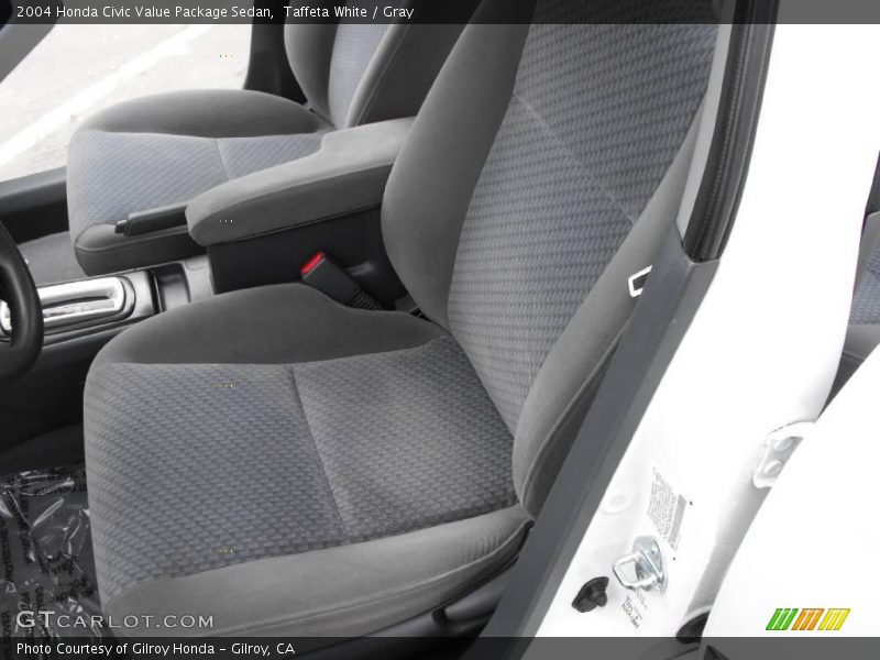 Taffeta White / Gray 2004 Honda Civic Value Package Sedan