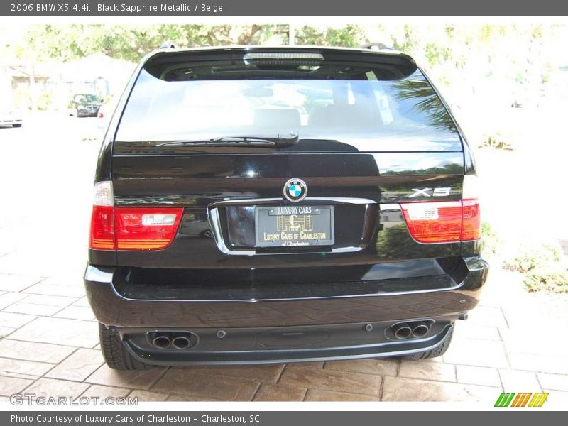 Black Sapphire Metallic / Beige 2006 BMW X5 4.4i
