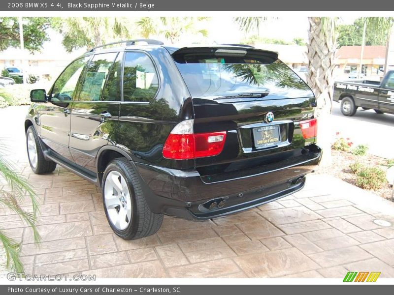 Black Sapphire Metallic / Beige 2006 BMW X5 4.4i