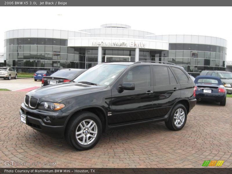 Jet Black / Beige 2006 BMW X5 3.0i