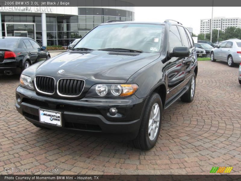 Jet Black / Beige 2006 BMW X5 3.0i