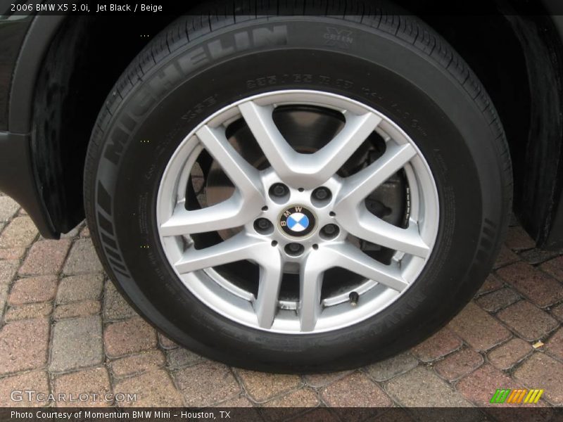 Jet Black / Beige 2006 BMW X5 3.0i