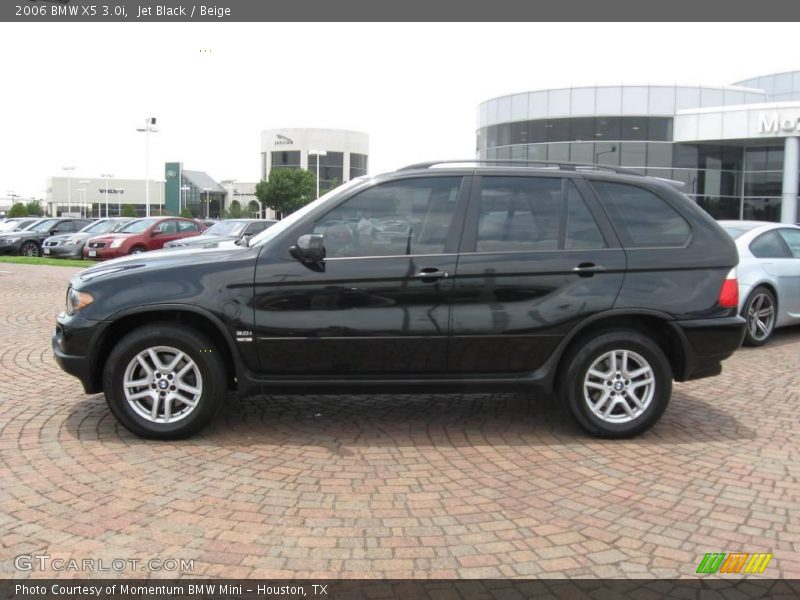 Jet Black / Beige 2006 BMW X5 3.0i