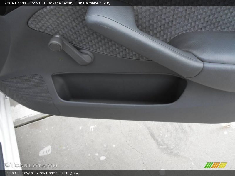Taffeta White / Gray 2004 Honda Civic Value Package Sedan