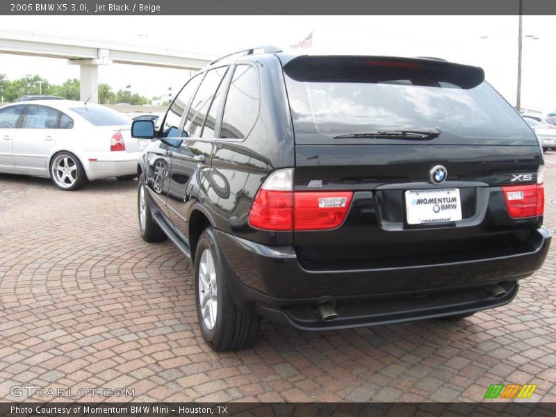 Jet Black / Beige 2006 BMW X5 3.0i