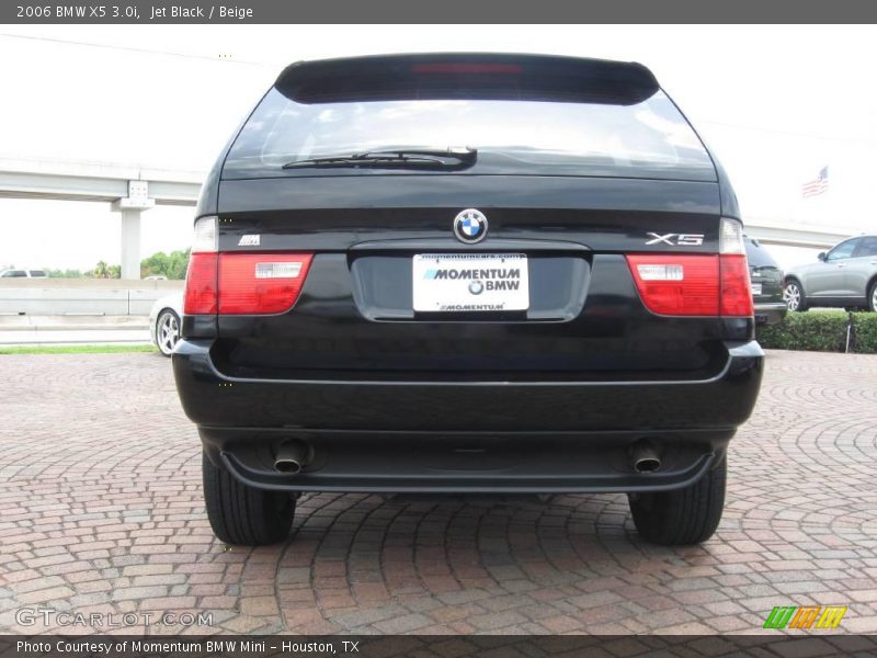 Jet Black / Beige 2006 BMW X5 3.0i