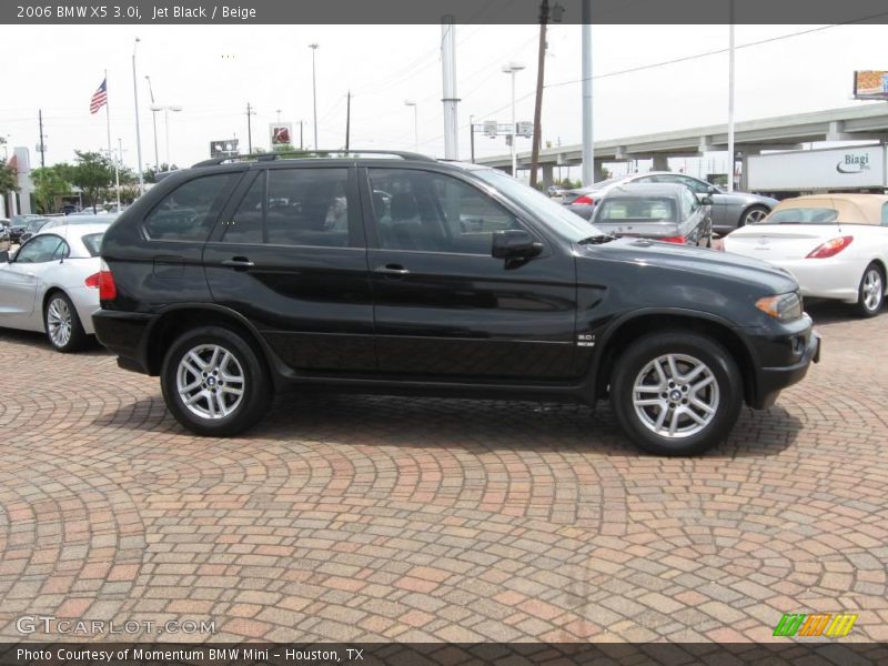 Jet Black / Beige 2006 BMW X5 3.0i