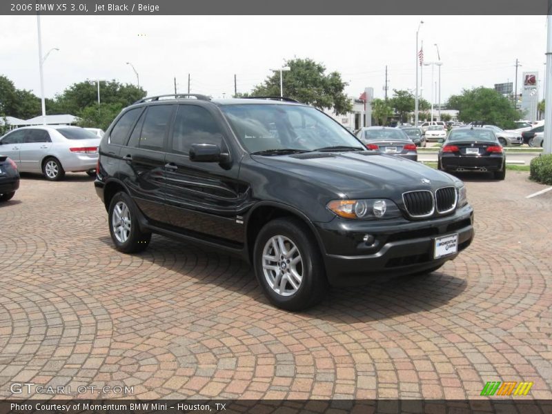 Jet Black / Beige 2006 BMW X5 3.0i