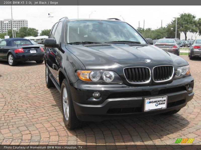 Jet Black / Beige 2006 BMW X5 3.0i