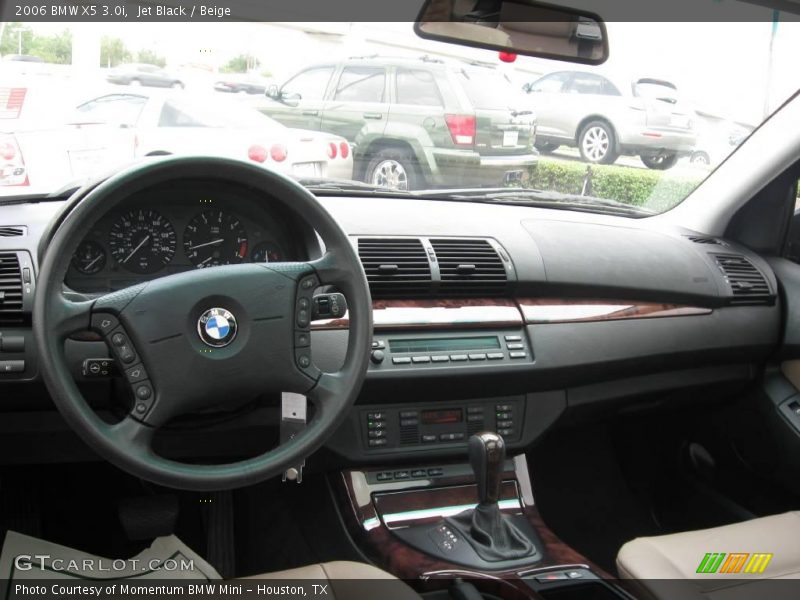 Jet Black / Beige 2006 BMW X5 3.0i