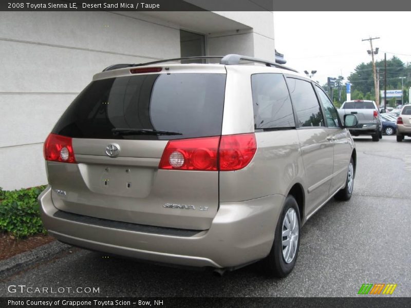 Desert Sand Mica / Taupe 2008 Toyota Sienna LE