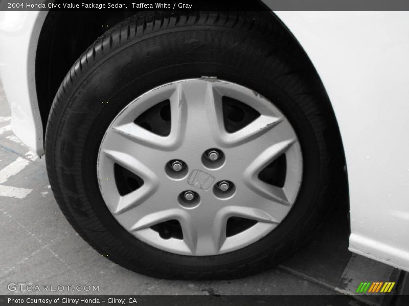 Taffeta White / Gray 2004 Honda Civic Value Package Sedan