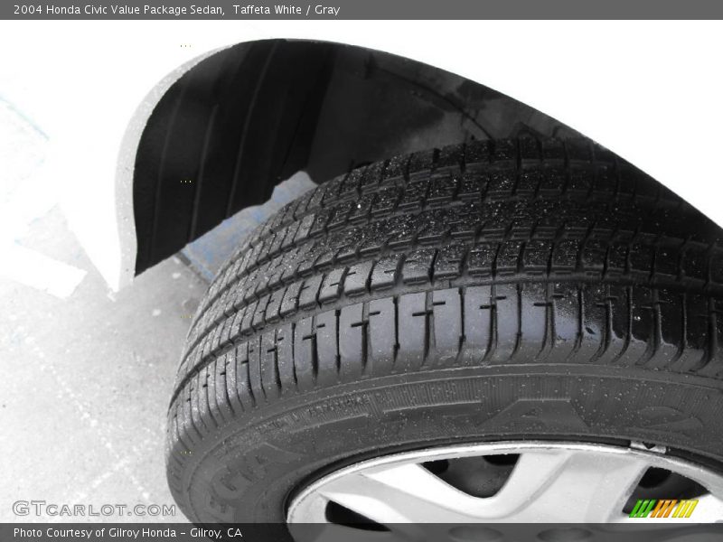 Taffeta White / Gray 2004 Honda Civic Value Package Sedan