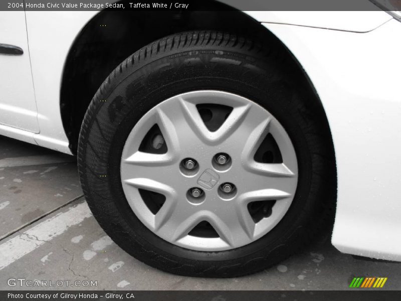 Taffeta White / Gray 2004 Honda Civic Value Package Sedan