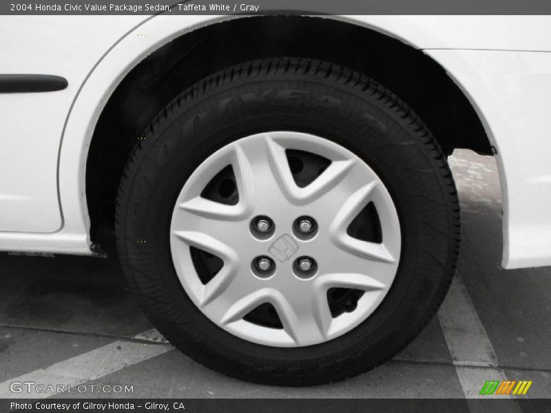Taffeta White / Gray 2004 Honda Civic Value Package Sedan