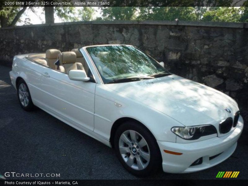 Alpine White / Sand 2006 BMW 3 Series 325i Convertible