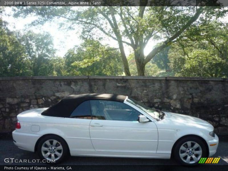Alpine White / Sand 2006 BMW 3 Series 325i Convertible