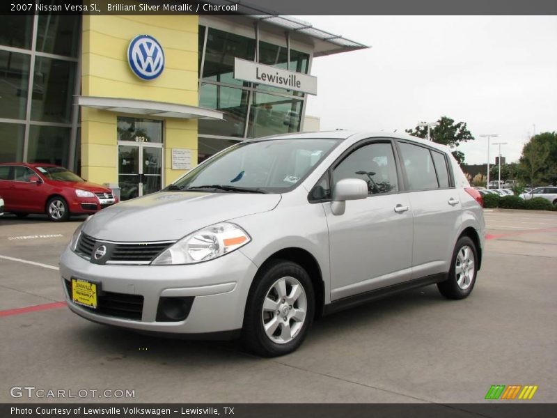 Brilliant Silver Metallic / Charcoal 2007 Nissan Versa SL