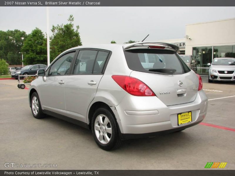 Brilliant Silver Metallic / Charcoal 2007 Nissan Versa SL