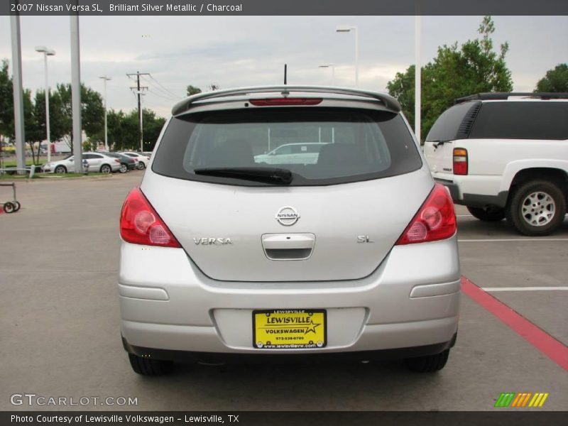 Brilliant Silver Metallic / Charcoal 2007 Nissan Versa SL