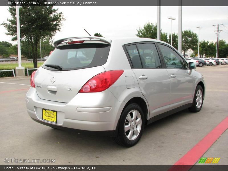 Brilliant Silver Metallic / Charcoal 2007 Nissan Versa SL